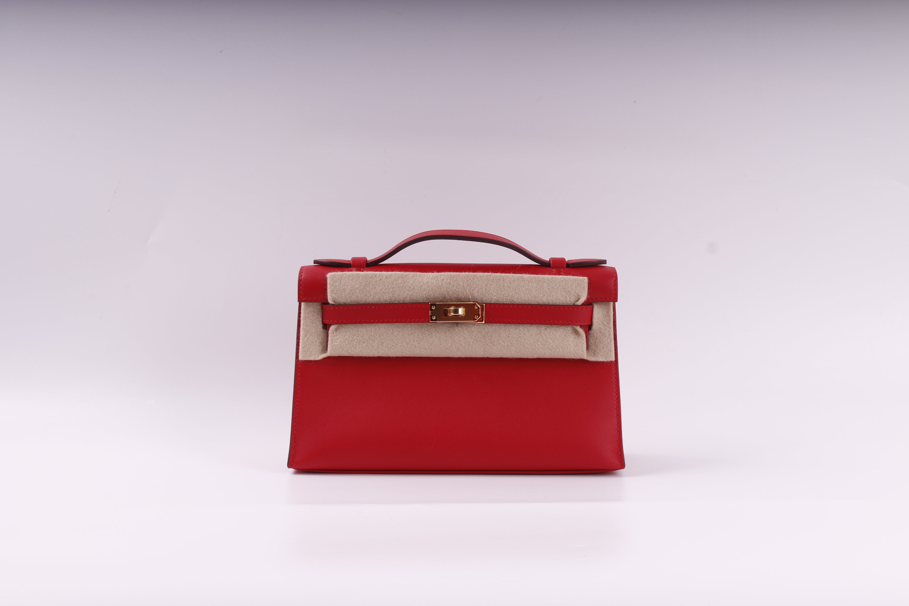 에르메스 포쉐트 켈리.SWIFT 05 ROUGE RADIEUX .K각인  인보이스 원본