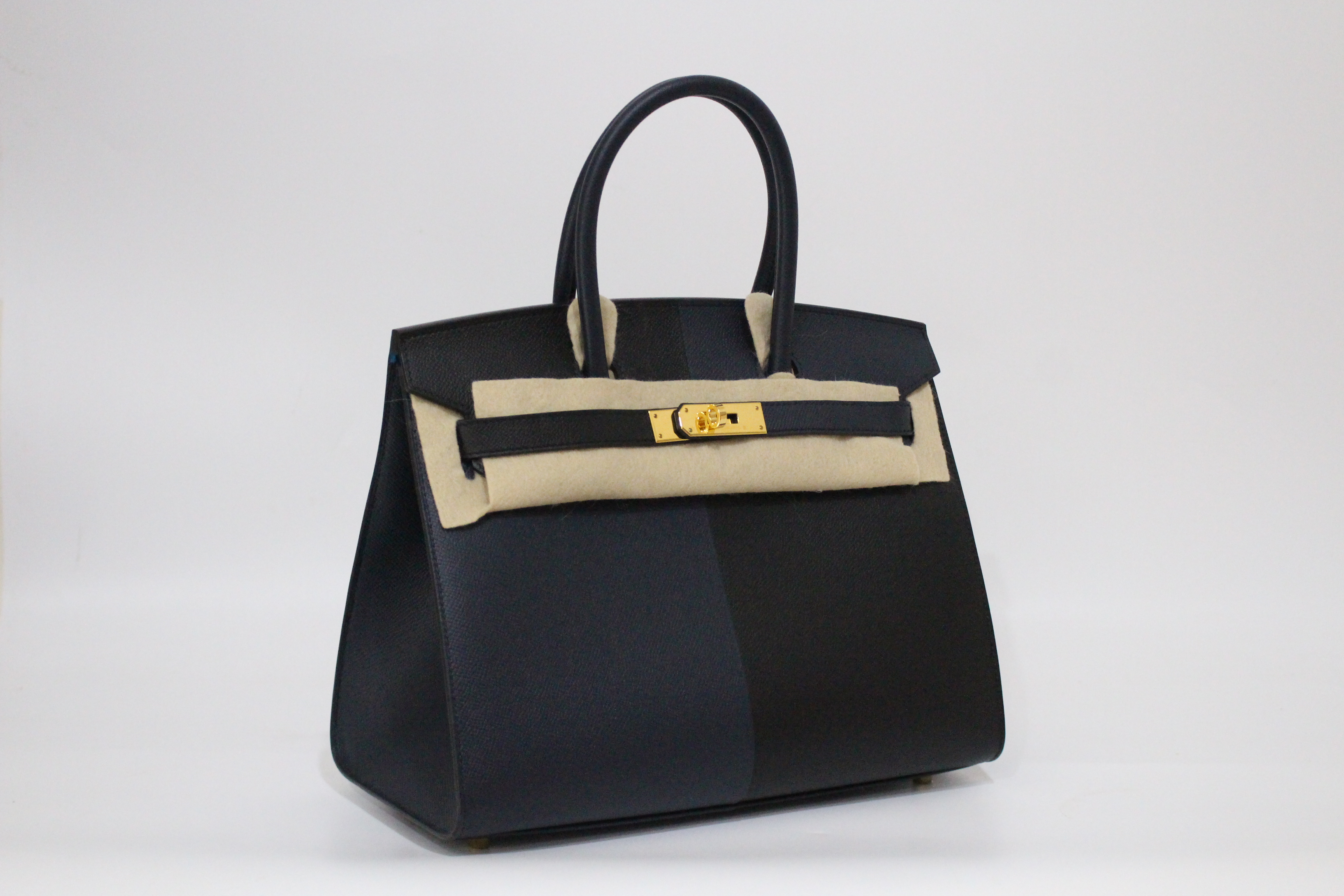 HERME'S  버킨 스페셜오더 30㎝/앱송 투톤(블랙-네이비)골드