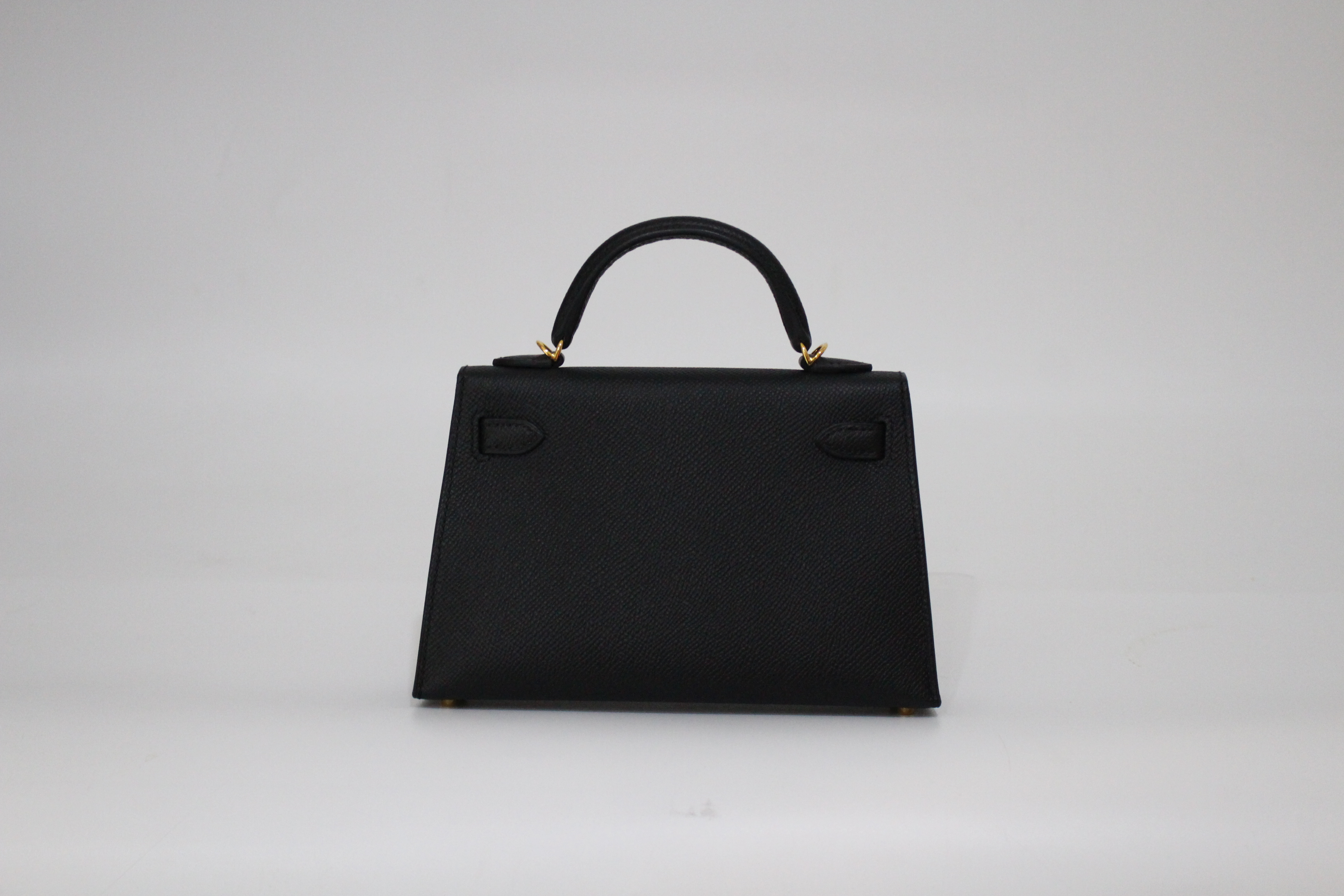 HERME'S 미니 켈리 /블랙/앱송/골드