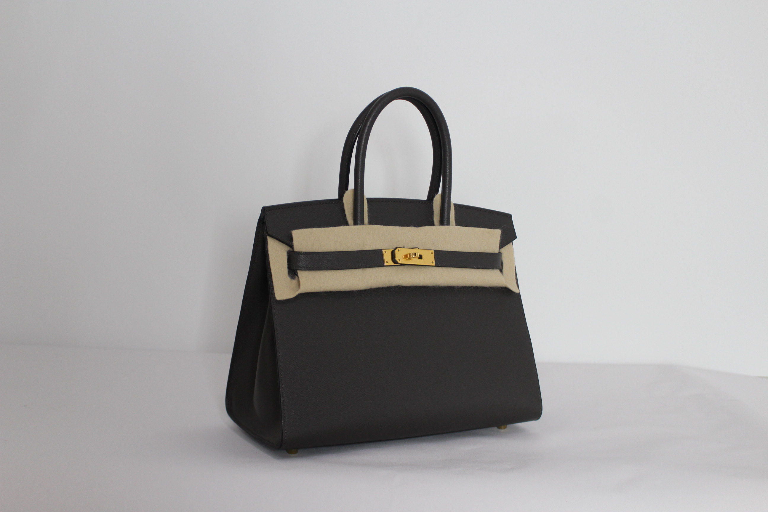 HERME'S  셀리에(sellier) 버킨 30㎝/ 그라파이트 컬러(Graphite)/Madame레더/Z각인