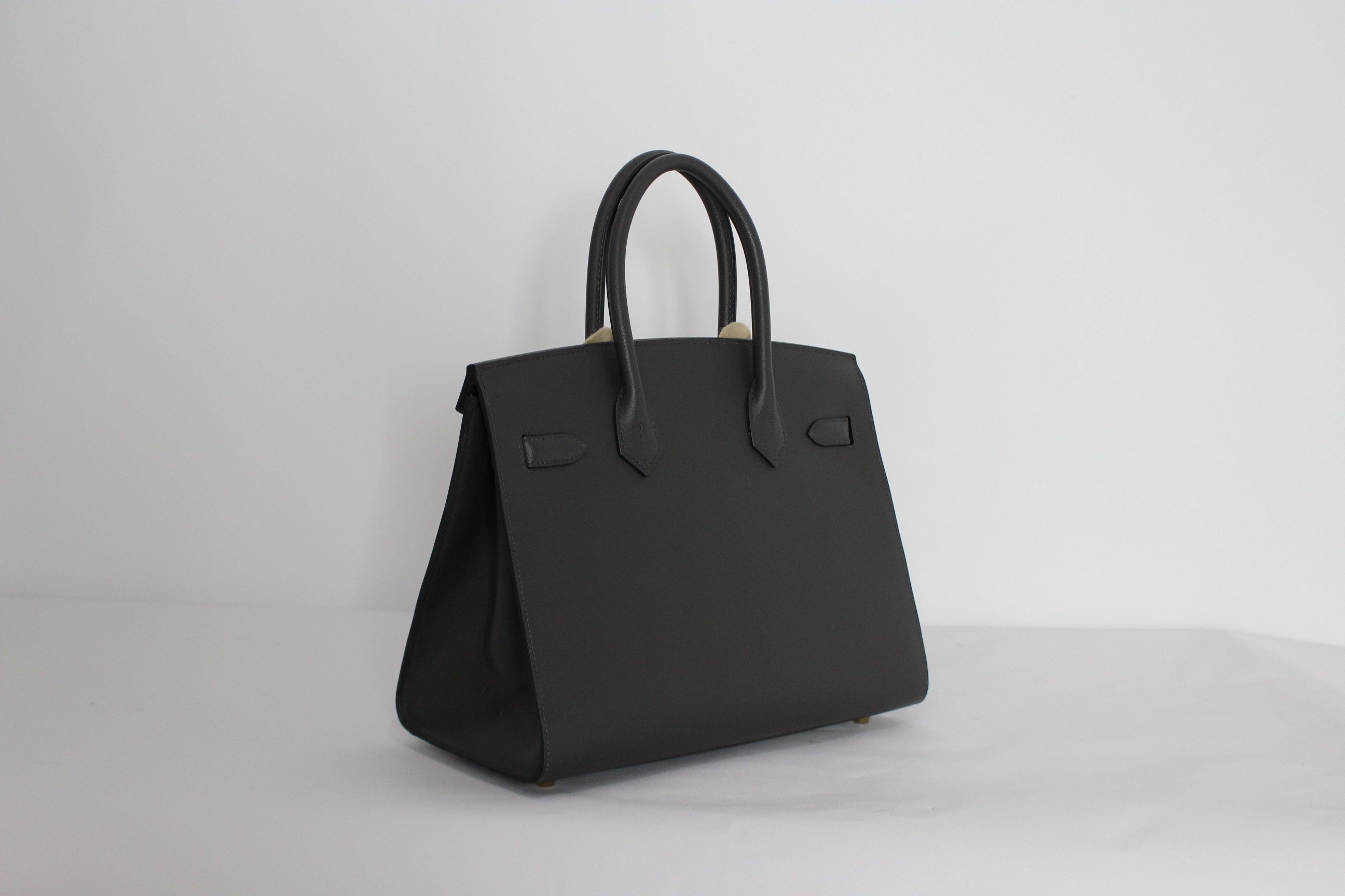 HERME'S  셀리에(sellier) 버킨 30㎝/ 그라파이트 컬러(Graphite)/Madame레더/Z각인